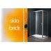 GELCO Sigma sprchové dvere dvojdielne posuvné 120, sklo BRICK SG3262