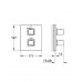 GROHE Grohtherm Cube - Termostatická sprchová batéria pod omietku, chróm 19959000