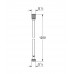 GROHE SILVERFLEX sprchová hadica 1250 mm kartáčovaný tmavý grafit 28362AL0