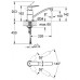 GROHE Eurosmart Cosmopolitan páková drezová batéria, DN 15, chróm 32842000