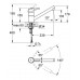 GROHE Concetto páková drezová batéria, DN 15, supersteel 32659DC1