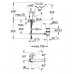 GROHE Eurocube páková umývadlová batéria, DN 15, chróm 23135000