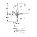 GROHE Eurodisc Cosmopolitan páková drezová batéria, DN 15, chróm 32259002