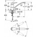 GROHE Eurodisc páková drezová batéria, DN 15, chróm, 33770001