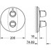 GROHE Grohtherm 3000 termostatická sprchová batéria podomietková, chróm 19359000