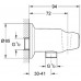 GROHE Movario nástenné kolienko, DN 15 28406000