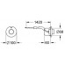 GROHE pneumatické ovládanie, chróm 37060000
