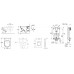 GROHE Uniset - Uniset pre závesné WC, kompletná sada 38643SET-KB