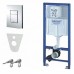 VÝPREDAJ GROHE Rapid SL - Rapid SL pre závesné WC 38528SET 38772001 POŠKODENÉ!!!