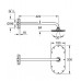 GROHE Rainshower - Hlavová sprcha, sprchové rameno 422 mm,chróm 26170000