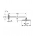 GROHE Rainshower-Hlavová sprcha Cosmopolitan, rameno 422 mm, biela / chróm 26171LS0