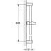 GROHE Tempesta Rustic Sprchová tyč 600 mm, chróm 27519000
