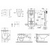 GROHE Rapid SL - Rapid SL pre závesné WC, kompletná sada 38528SET-KP