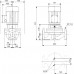 Grundfos In-Line čerpadlo TP 50-120/2 B, 0.75 kW, 3 x 220-240D/380-415Y V, 280 mm 96402130