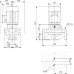 Grundfos In-Line čerpadlo TP 65-30/4 B, 0.25 kW, 3 x 220-240D/380-415Y V, 340 mm 96402225