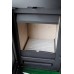 HAAS + SOHN kachľové pece Manta, čierna, zelená kachle, kachľový top + sokel 0434215020000
