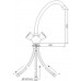 HAKL batéria klasická stojančeková SLIM, beztlaková, výtokové ramienko 22 cm, HABAT018