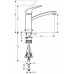 Hansgrohe FOCUS E2 Páková kuchynská armatúra DN15 pre beztlak. ohrievače, chróm 31804000