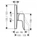 Hansgrohe METRIS New, sprchová batéria pod omietku, chróm 31456000
