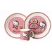 TORO jedálenská súprava Hello Kitty 3 ks, ružová