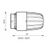 HERZ Termostatická hlavica "HERZCULES" so závitom M 28 x 1,5, robustné prevedenie 1986010