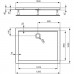 IDEAL Standard ULTRA Flat obdĺžniková sprchová vanička 120x100 cm , Ideal Grip K5184YK