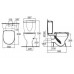 IDEAL Standard EUROVIT kombinovaný klozet zmontovaný, biely W903401