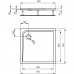 IDEAL Standard ULTRA Flat štvorcová sprchová vanička 70x70 cm K193301