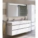 INTEDOOR STORM skrinka s dvojumývadlom 120x66 cm biela STORM 120D 4Z 01