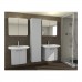 INTEDOOR tendenza vysoká skrinka ľavá 36x155 cm biela TD SV 35 L 01