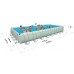 INTEX Bazén Frame Pool Set Ultra Quadra 975 x 488 x 132 cm, piesková filtrácia 28376NP