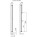 ISAN COLLOM DOUBLE desingový , kúpeľňový radiátor 1800 / 450, ľad ( S12 )