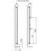 ISAN COLLOM DOUBLE desingový , kúpeľňový radiátor 1800 / 298, trstina ( S14 )