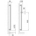 ISAN SOLAR designový, kúpeľňový radiátor 1206 / 477, bezfarebný lak (S20)