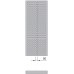ISAN SOLAR designový, kúpeľňový radiátor 1206 / 477, bezfarebný lak (S20)