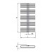 ISAN KORO kúpeľňový radiátor biela (RAL 9010) 1180/600 DKOR 1180 0600 02