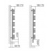 ISAN KORO PLUS kúpeľňový radiátor biela (RAL 9010) 1180/600 DKOP 1180 0600 02