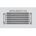 ISAN SPIRAL RAT3 radiátor na zem kov (RAL 9006) 2500/57x2, 5x137 ZRAT357137250F20