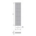 ISAN SOLAR designový , kúpeľňový radiátor 1206 / 288, biela (RAL 9010)