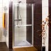 RONAL JA1 JAZZ-Line jednokrídlové dvere 80cm, aluchrom / sklo línie JA108005051