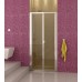 RONAL TOPK TOP-Line zalamovacie dvere 90 cm, aluchrom / Durlux TOPK09005022