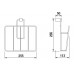 Jika CUBITO držiak časopisov chróm H3857320040001