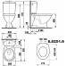 JIKA EUROLINE WC kombi spodnej 8.6027.3.000.787.3