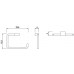 Jika PURE Držiak uterákov 22,5 x16, 5cm, chróm H3813B40044001