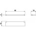 Jika BASIC sklenená polička 40cm, vrátane držiakov, chróm H3853A10040001
