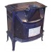 Jotul F 400 SE krbové kachle, hnedá majolika, dvierka bez ozdobných priečok 30049853