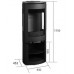 Jotul F 371 CB krbové kachle čierny lak, ohniska s liatinovým podstavcom 35097 +351176