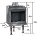 Jotul I 80 RH PANORAMA krbová vložka čierny lak 341242