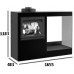 Jotul CUBE GG WS obstavba s krbovou vložkou I 530 RH, rovné sklo, 341283+CUBE