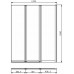 KOLO Split vaňová zástena 3-dielna asymetrická 120 x 150 cm, pravá GPNA12222003R